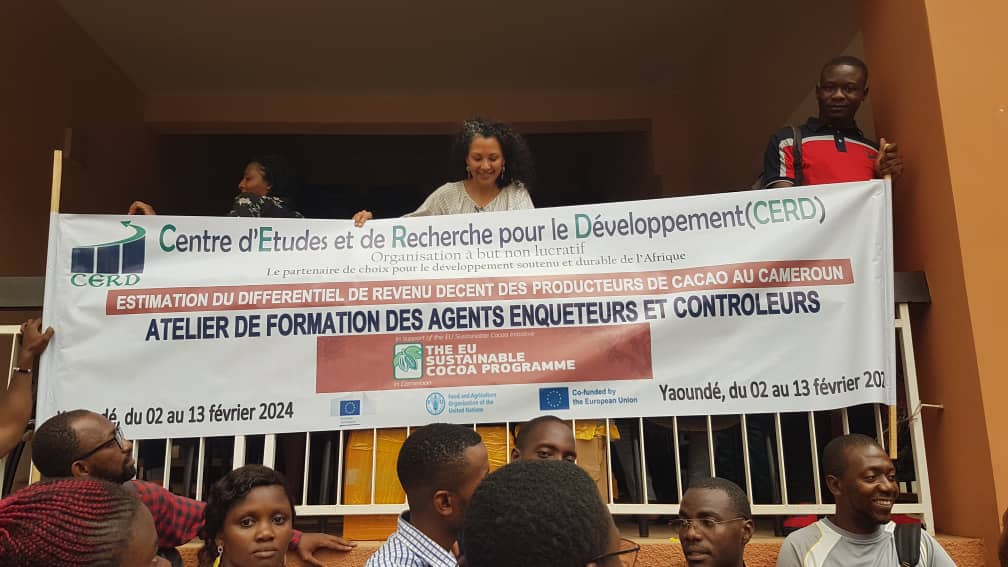 les temps forts de l’atelier de formation des enquêteurs et contrôleurs de l’enquête sur l’estimation du différentiel de revenu décent des producteurs de cacao au Cameroun, tenu à Yaoundé du 02 au 12 février 2024